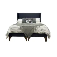 GENERICO - CAMA MODULAR LISA NEGRA 2P