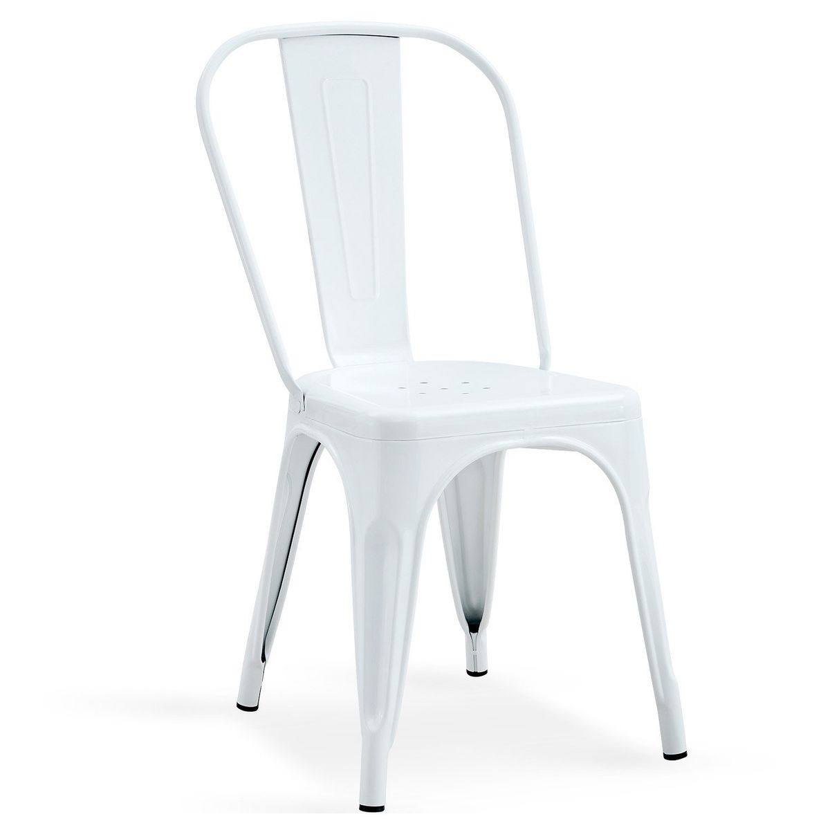 NOVAHUS - Silla Metal Tolix Blanco