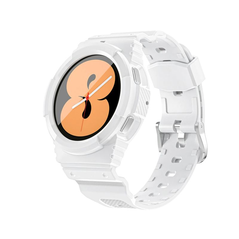 GENERICO - Correa Carcasa Para Samsung Watch 4 Classic 42mm / Blanco