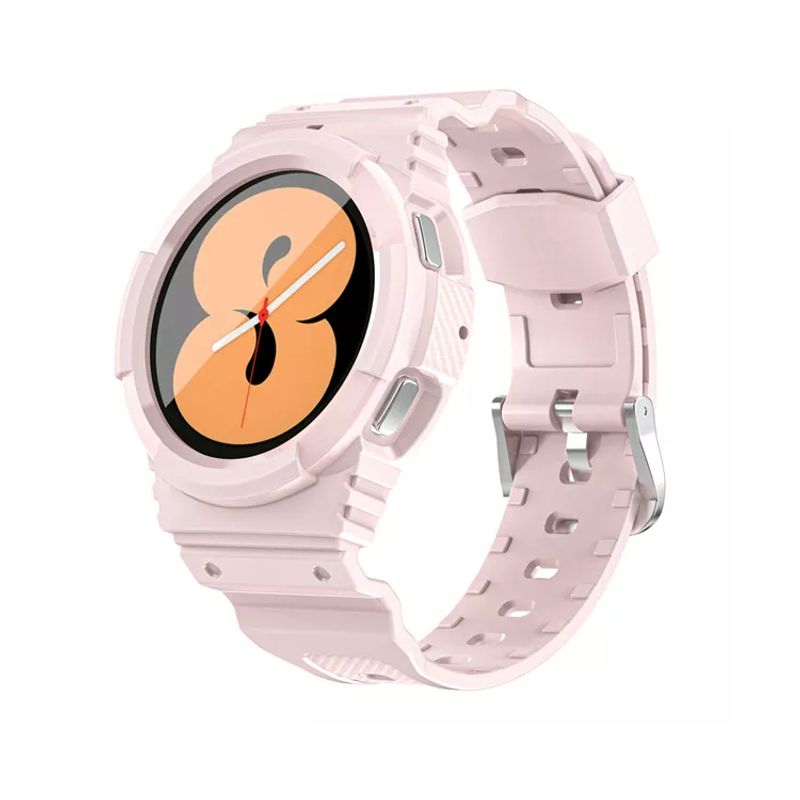 GENERICO - Correa Carcasa Para Samsung Watch 4 44mm / Rosado