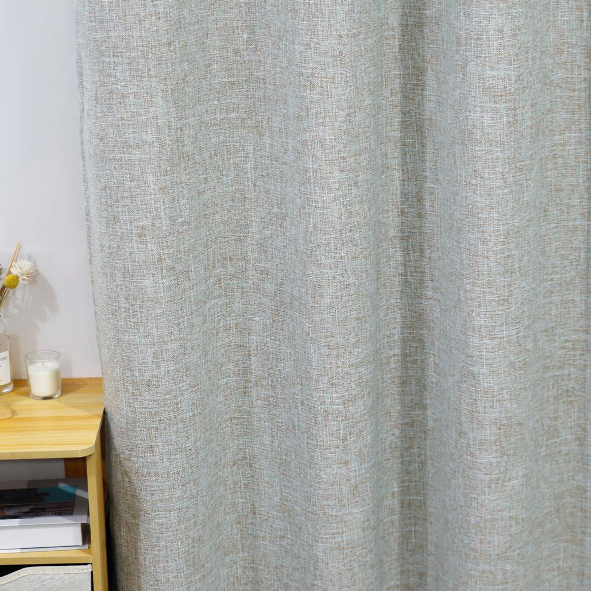 GENERICO - Cortina Tradicional 2 Paños 140 x 230 cm - Gris Claro Collection