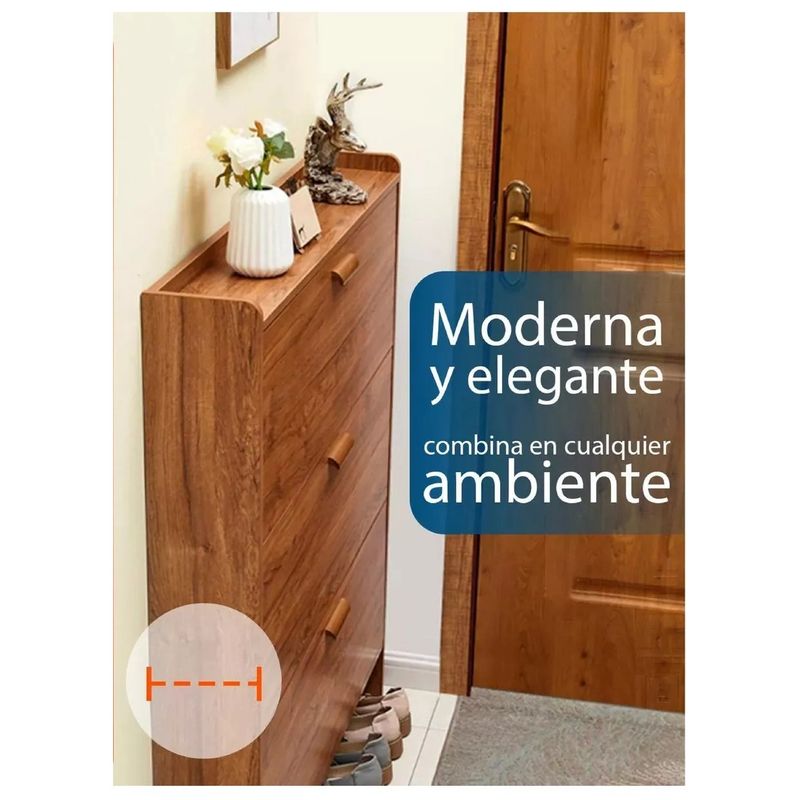 GENERICO - Zapatero Recibidor Mueble Organizador Para Zapatos Cajonera