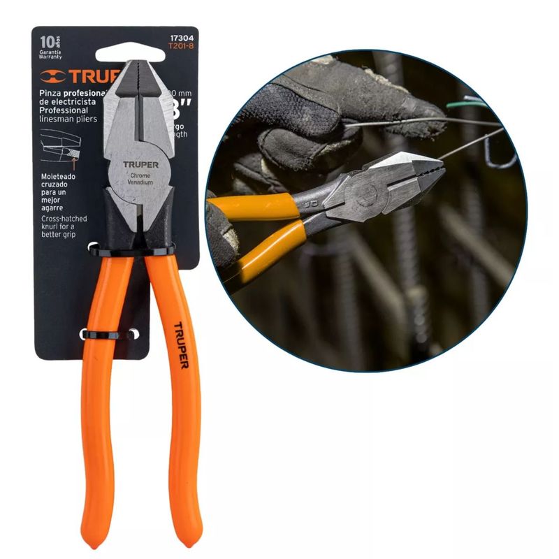TRUPER - Alicate Electricista 9 Pulgadas Truper