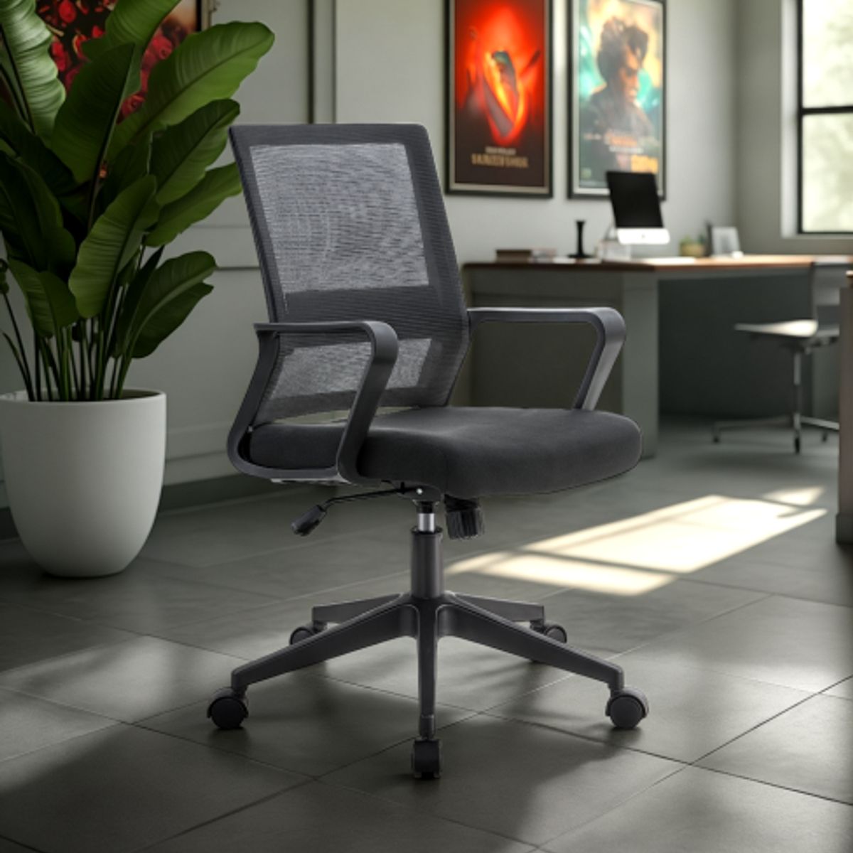 ARTHOME - Silla De Oficina Ejecutiva Paris Ergonomica Color Negro