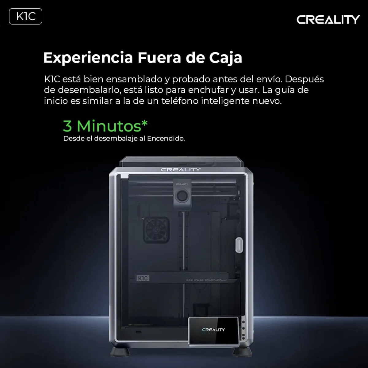 CREALITY - K1C CARBON Creality - Impresora 3D - Alta Precisión