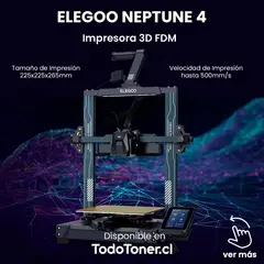 ELEGOO - Neptune 4 - Impresora 3D - Alta Precisión