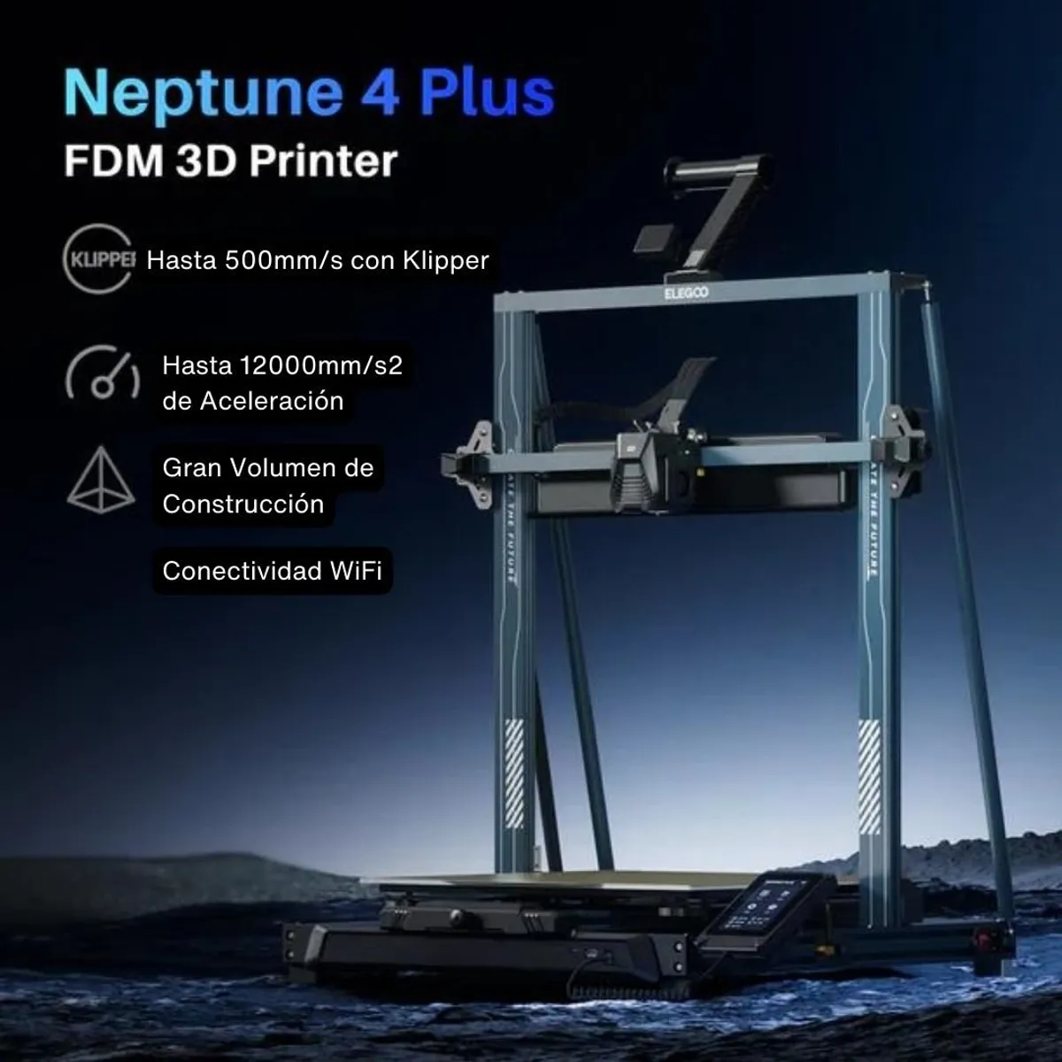 ELEGOO - Neptune 4 Plus Elegoo - Impresora 3D - Alta Precisión