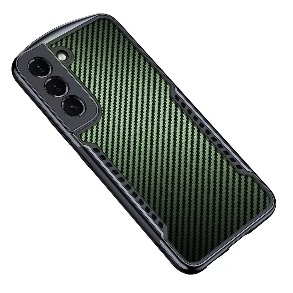 XUNDD - Carcasa para Samsung S22 Plus Fibra de Carbono Gaming Antigolpes