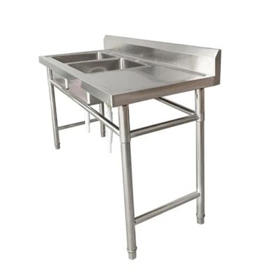 Imagen 2 del producto Lavafondos acero inoxidable doble con secador izquierdo