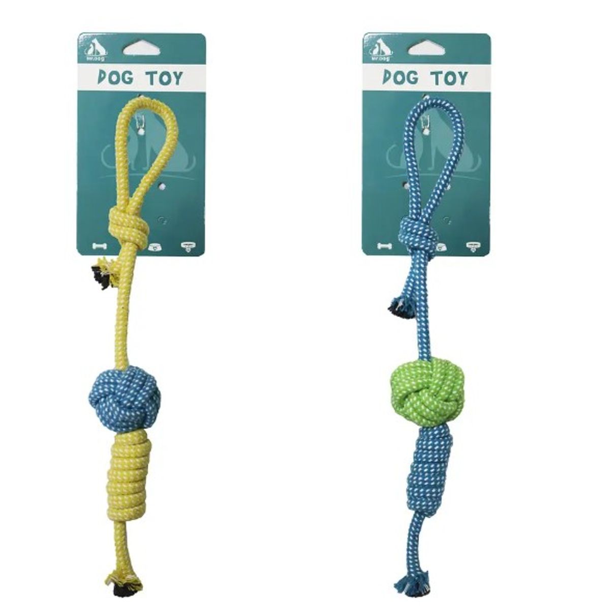 GENERICO - Pelota Con Cuerda Trenzada Color Aleatorio 40Cm 90G