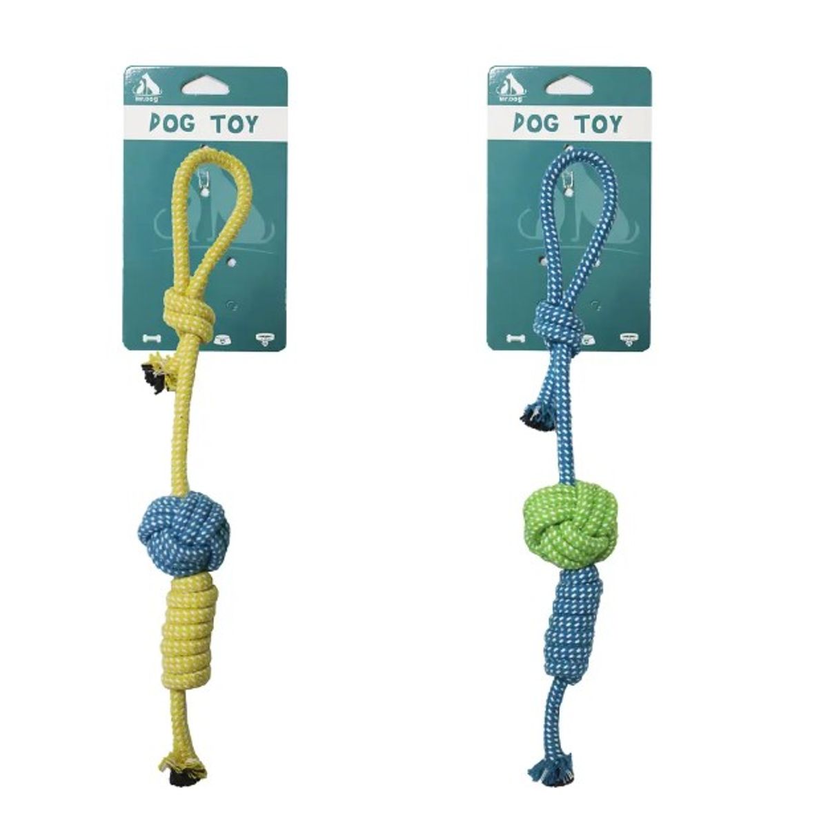 GENERICO - Pelota Con Cuerda Trenzada Color Aleatorio 40Cm 90G