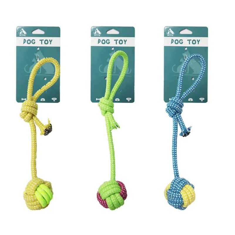GENERICO - Pelota Con Cuerda Trenzada Color Aleatorio 32Cm 72G