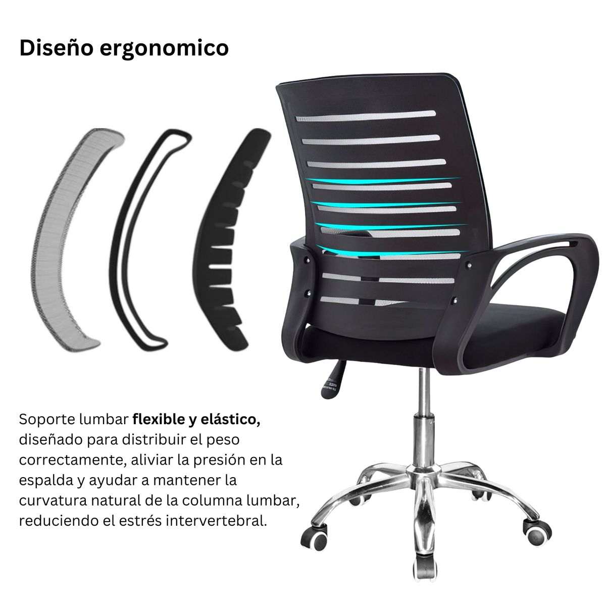 ARTHOME - Silla De Oficina Ejecutiva Budapest Ergonomica Color Negro