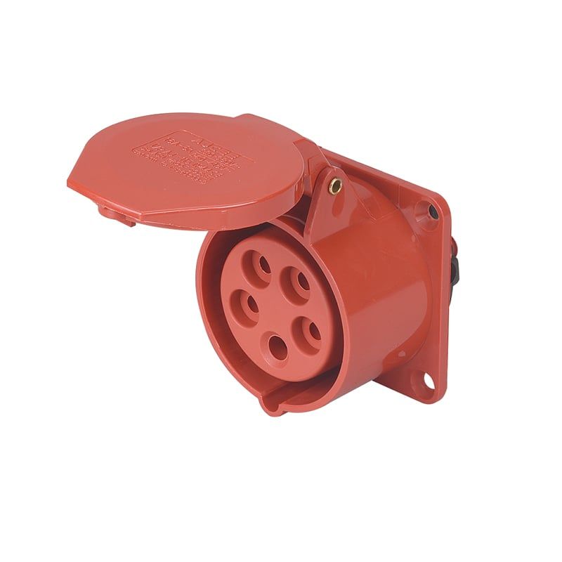 GENERICO - Enchufe Industrial Hembra Embutida 3P+N+T 32A 380V IP44