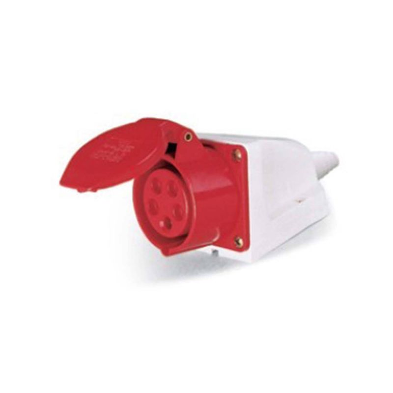 GENERICO - Enchufe Industrial Hembra Sobrepuesta 3P+N+T 32A 380V IP44