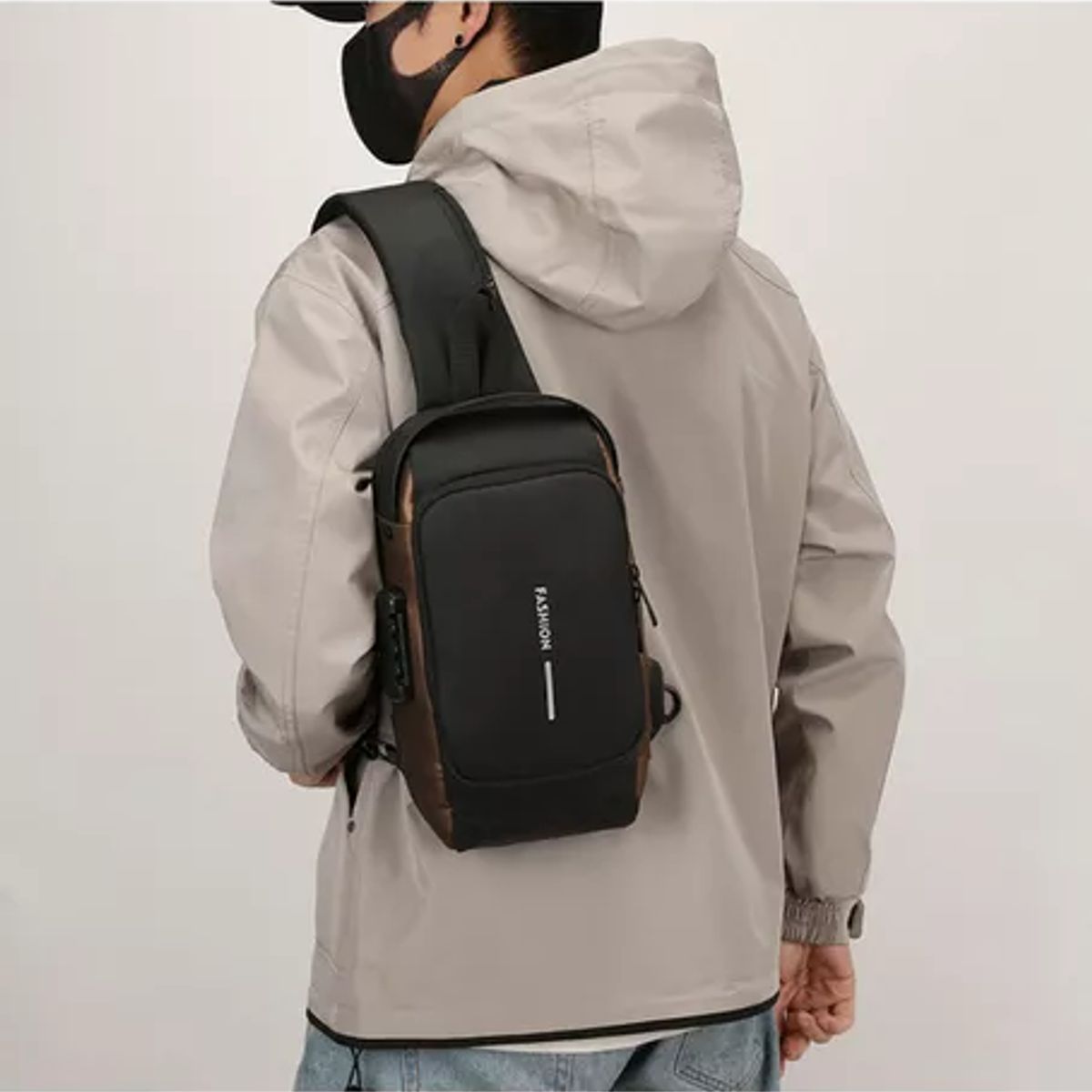 GENERICO - Bolsa De Moto Anti-robo Impermeable Bandolera Deportivo