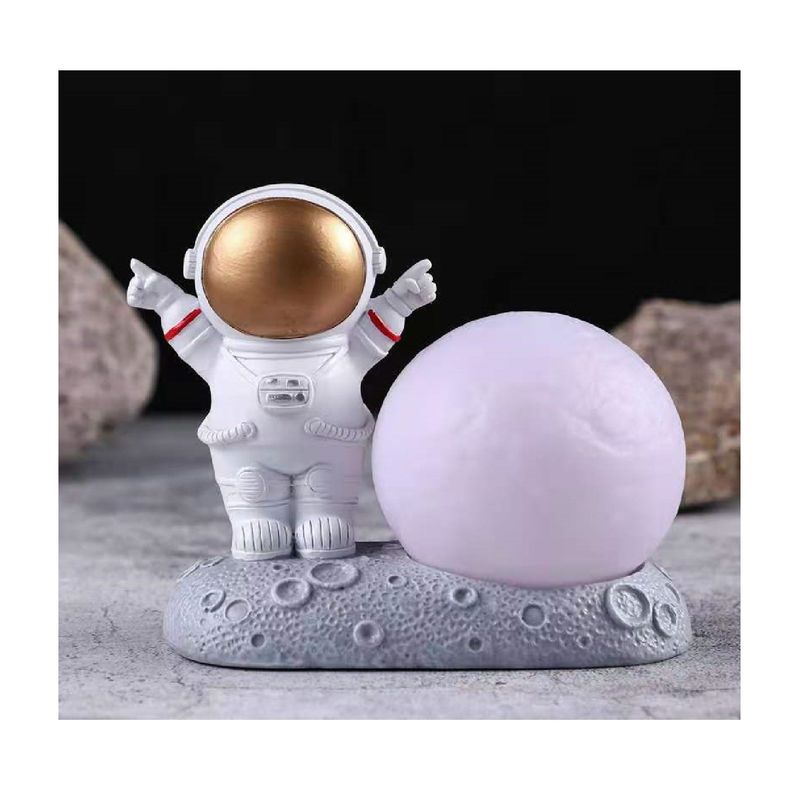 GENERICO - Lampara Astronauta led DORADO para mesa regalo niños