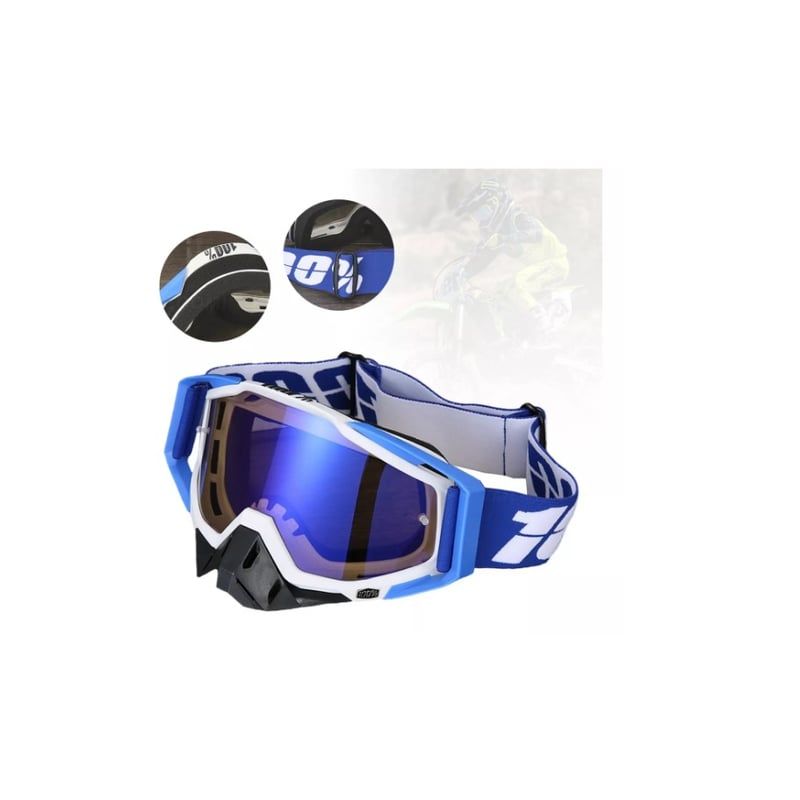 GENERICO - Antiparras Fox Air Scott Prospect Motocross Enduro Azul