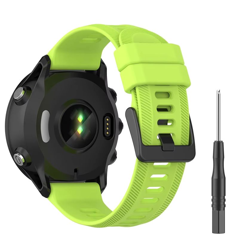 GENERICO - Correa Silicona Para Garmin Forerunner 945 935 Fenix 5 Plus - Verde