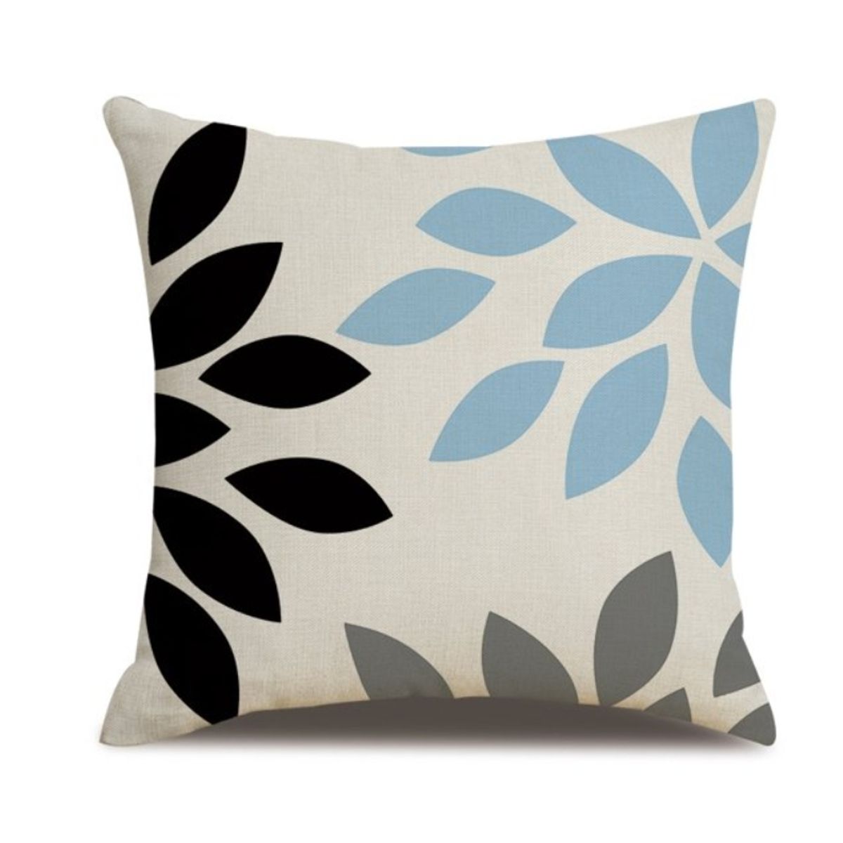 GENERICO - Pack 3 Fundas De Cojín 45x45 Cm De Lino Y Algodón Diseño Geométrico