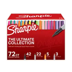 SHARPIE - Caja 72 Marcadores Punta Fina Y Ultra Fina