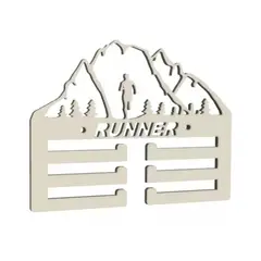 GENERICO - Medallero Running Soporte Para Medallas De Runner A Muro