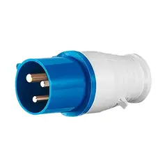 GENERICO - Enchufe Industrial Macho Volante 2P+T 16A 200-250V IP44