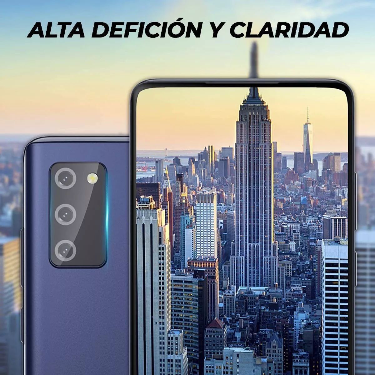 NUGLAS - Vidrio Protector de Camara para Samsung A52 y A72 Nuglas 9H