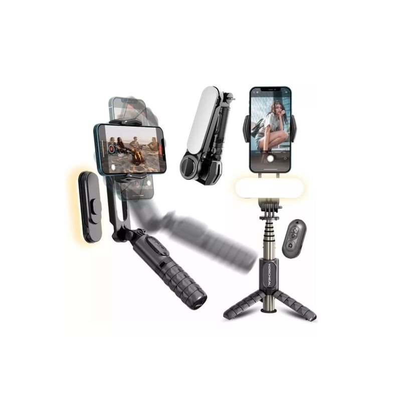 GENERICO - Palo Gimbal Estabilizador Trípode Bluetooth Selfie