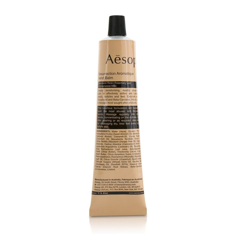 AESOP - Bálsamo para Manos Aromatique Resurrection 75 ml - aesop