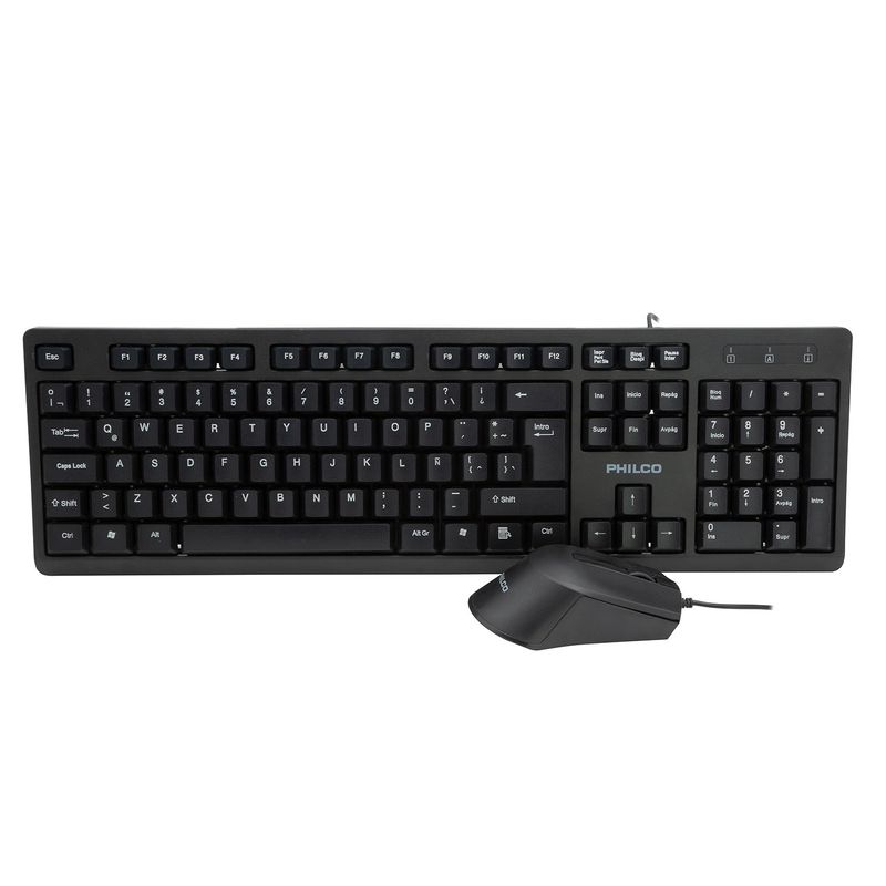 PHILCO - KIT TECLADO ALÁM + MOUSE SPT6234 NEGRO PHILCO