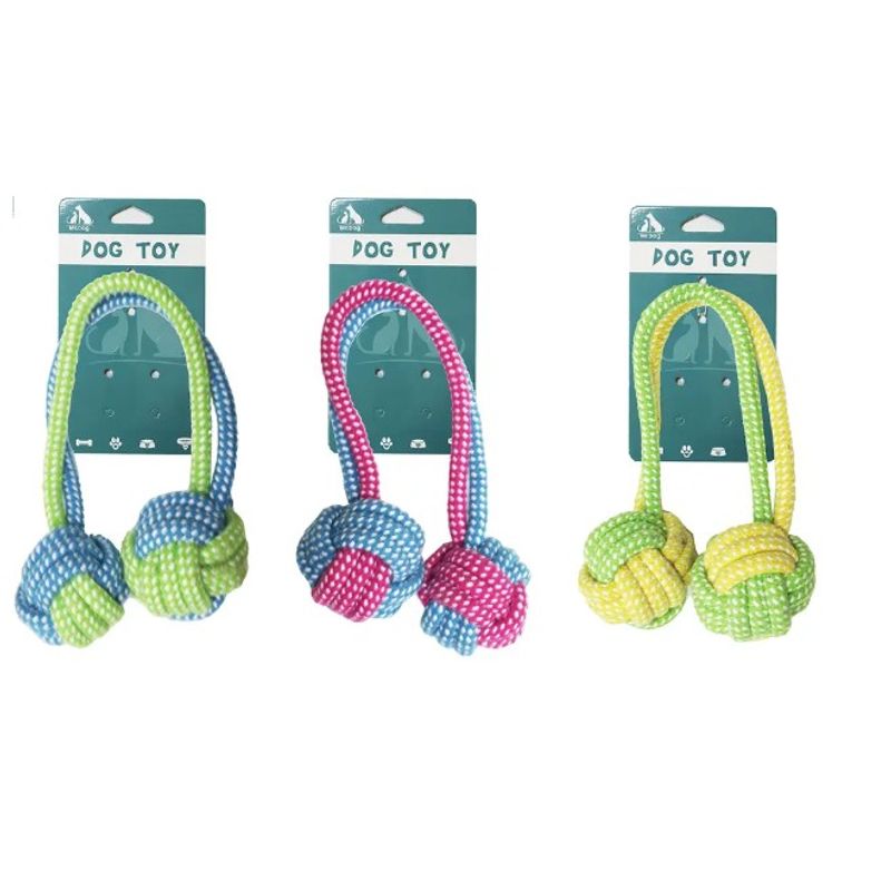 GENERICO - Bola Doble De Cuerda Trenzada 40Cm 125G Color Aleatorio