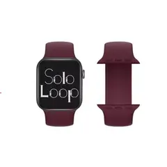 GENERICO - Correa Apple Watch Solo Loop Talla S 3840 Burdeo