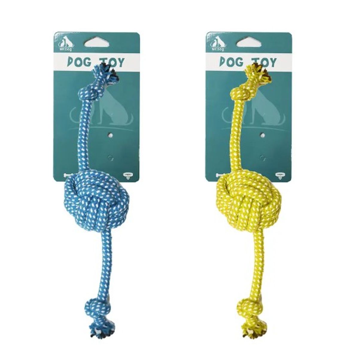 GENERICO - Bola Doble De Cuerda Trenzada 30Cm 60G Color Aleatorio