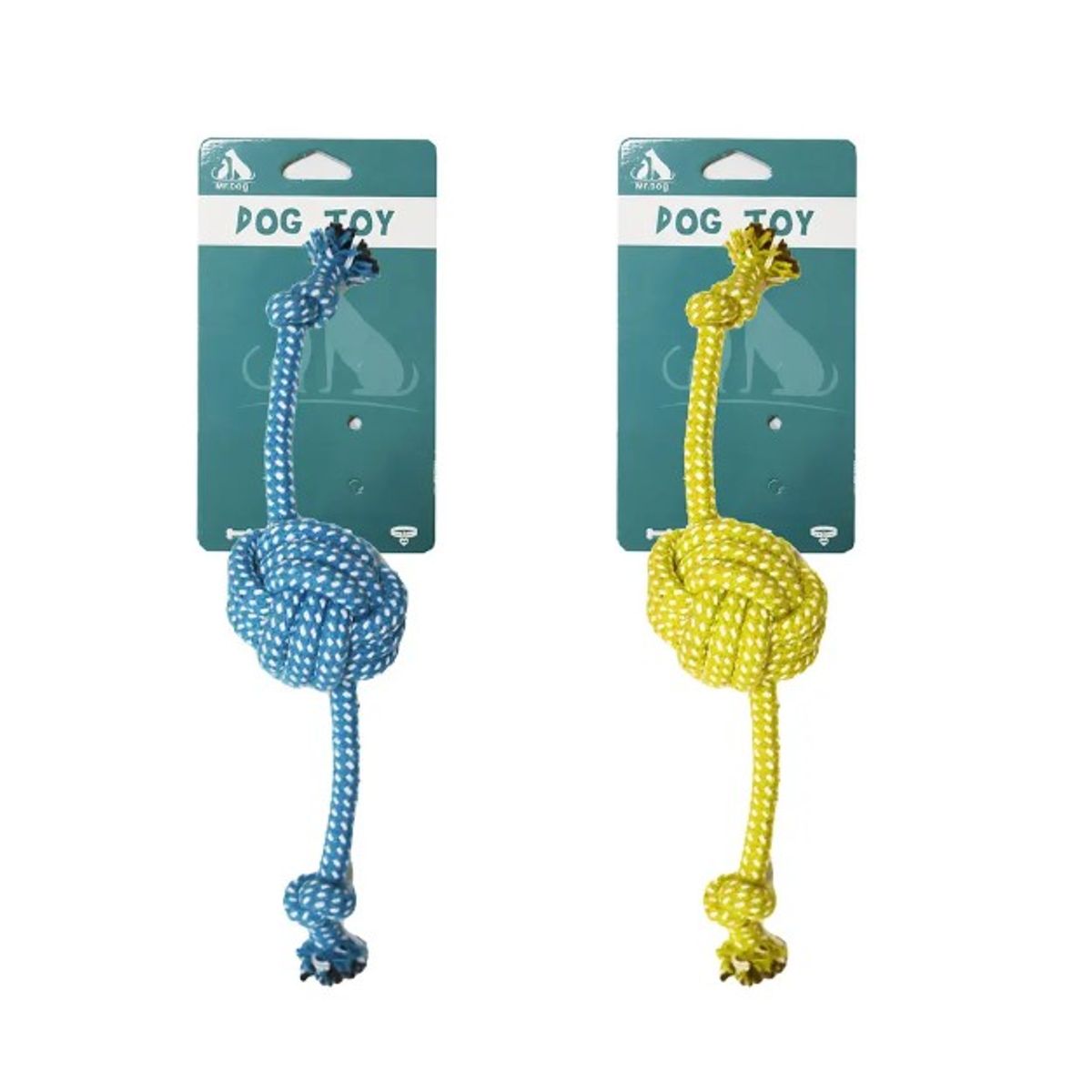 GENERICO - Bola Doble De Cuerda Trenzada 30Cm 60G Color Aleatorio