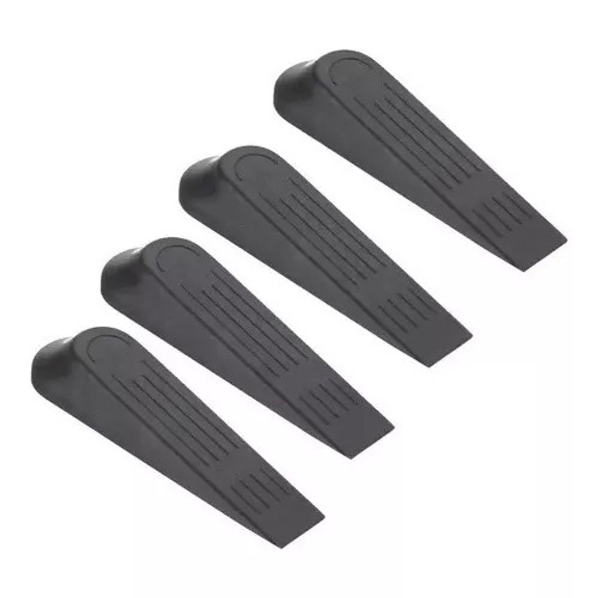 GENERICO - Pack X4 Tope De Plástico Para Puerta Piso Anti Golpe Cierre