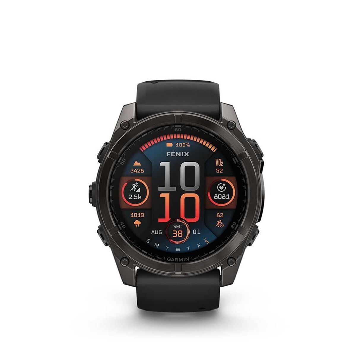 GARMIN - fenix 8  51mm Sapphire Graphite Grey with BlackGrey - Negro