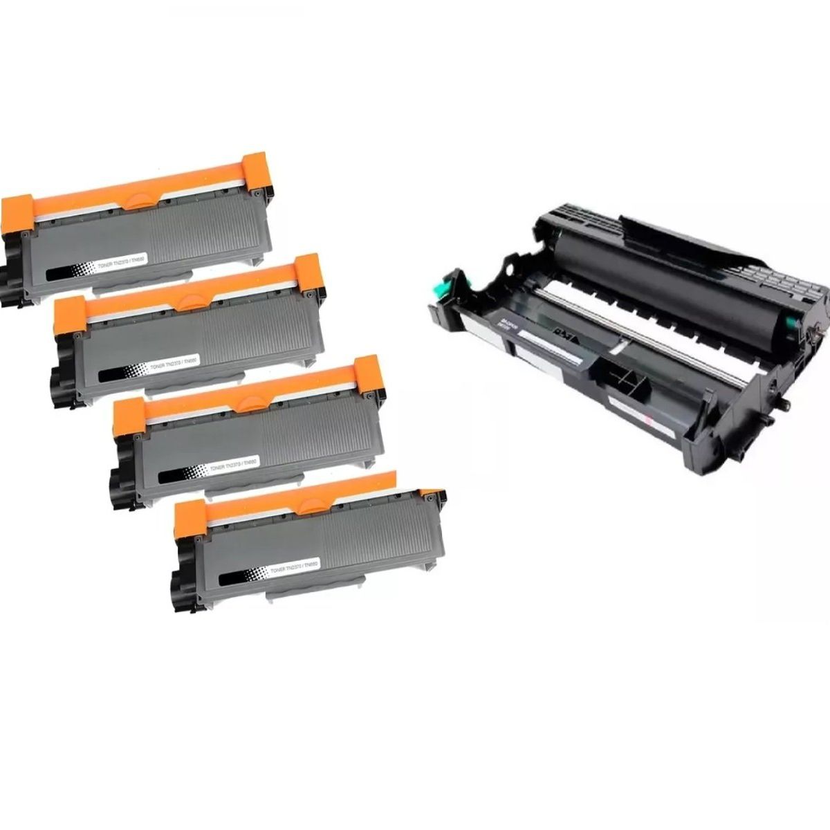 GENERICO - Pack 4 Toner Tn-2370 + DR-2340 L2320 L2520 L2720