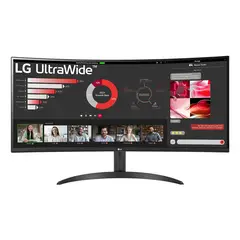 LG - Monitor Curvo UltraWide 34WR50QC-B WQHD 34"