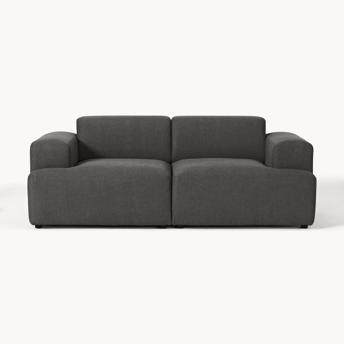 GENERICO - SOFA GASPAR 2 CUERPOS GRIS OSCURO