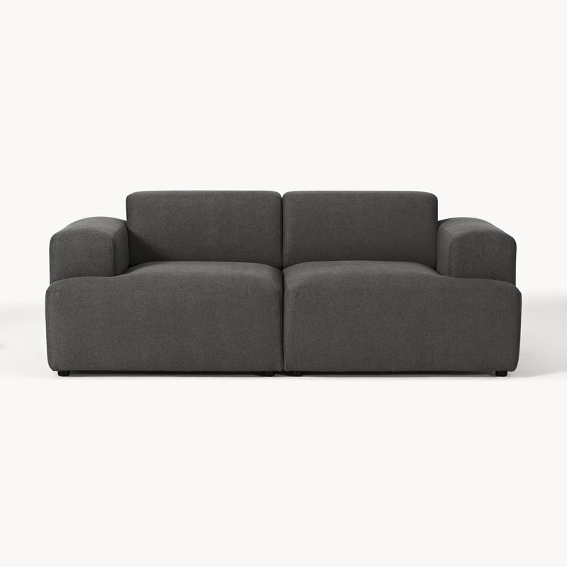 GENERICO - SOFA GASPAR 2 CUERPOS GRIS OSCURO