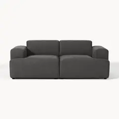 GENERICO - SOFA GASPAR 2 CUERPOS GRIS OSCURO