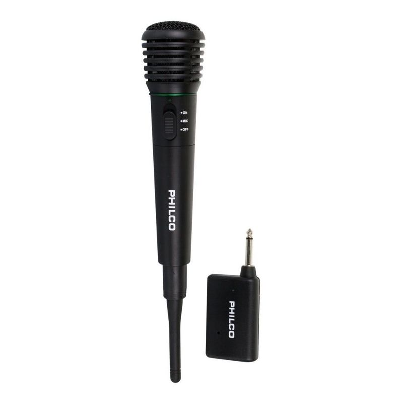 PHILCO - Micrófono Alambrico / Inalambrico Vhf / Fm - Negro