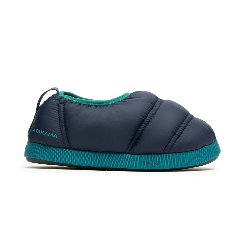 ATAKAMA OUTDOOR - Pantufla Térmica Niño Futaleufú Azul Petróleo Print Atakama Outdoor