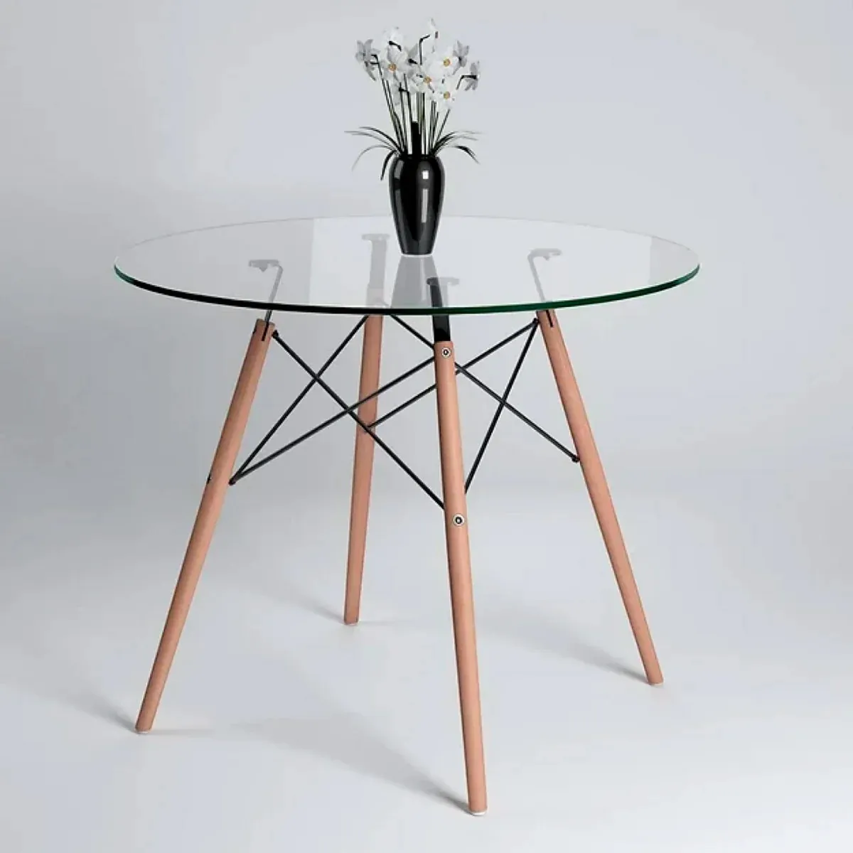 GENERICO - Comedor Barcelona Paris Lino 80cm - Gris claro