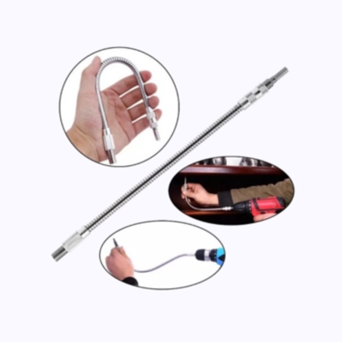 GENERICO - Extensión Destornillador Para Taladro Flexible Telescópica