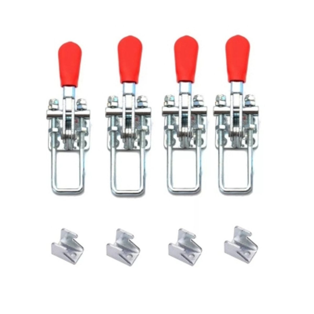 GENERICO - 4 Abrazaderas Sujetadoras De Palanca Liberación Rápida 160kg