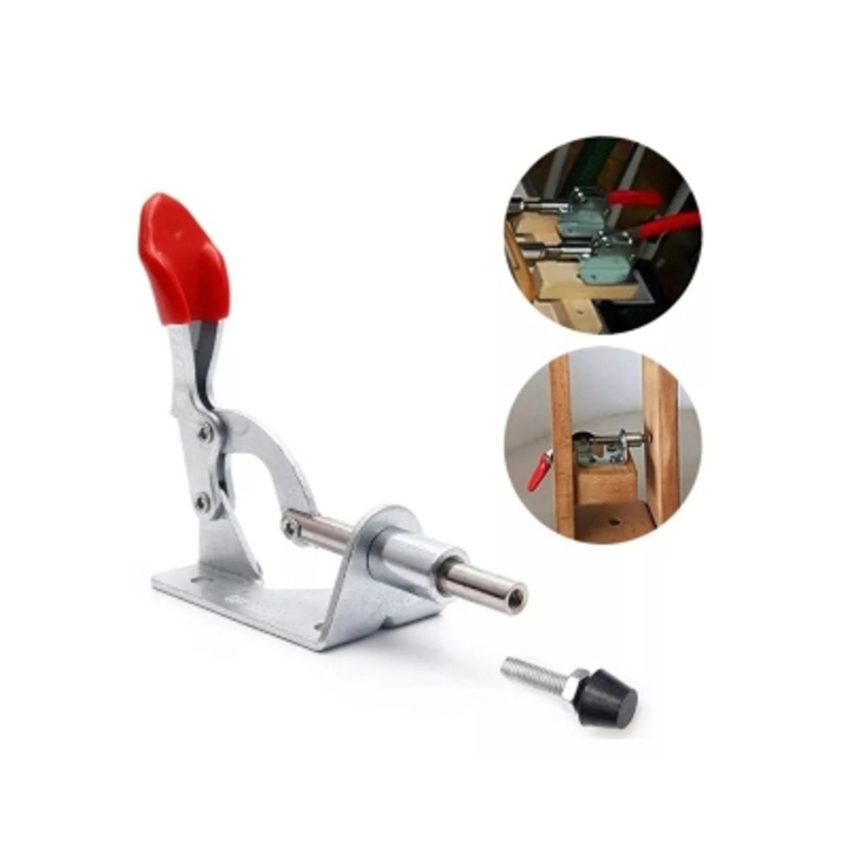 GENERICO - Clamp Empuje Gh-301al 90kg Palanca Tirador Rápido Horizontal