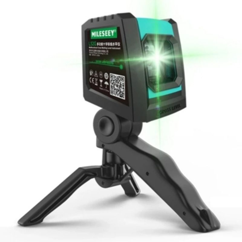 MILESEEY - Nivel Laser Profesional Con Cargador Y Trípode Autonivelante