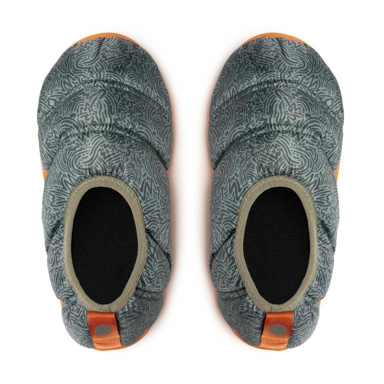 Pantufla Térmica Niño Futaleufú Azul Petróleo Print